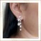 Fancy diamond earring