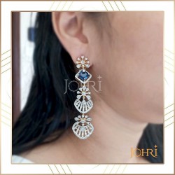 Long diamond earring