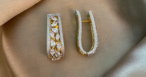 Buy Tistabene Tistabene Gold Plated Classic Half Hoop Earrings at Redfynd