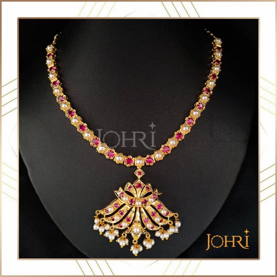 Effy Ruby Royale 14K Yellow Gold Ruby and Diamond Necklace – effyjewelry.com