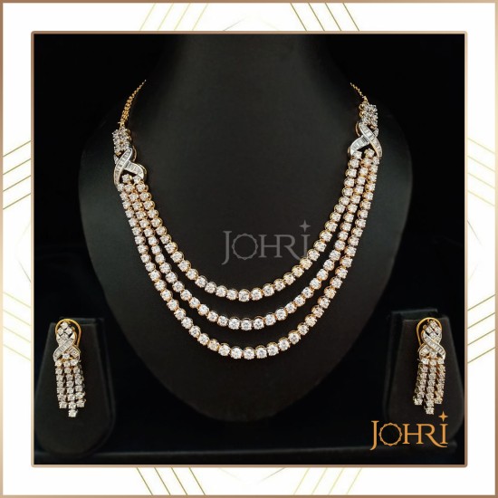 Solitaire necklace set